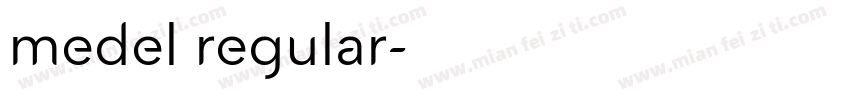 medel regular字体转换